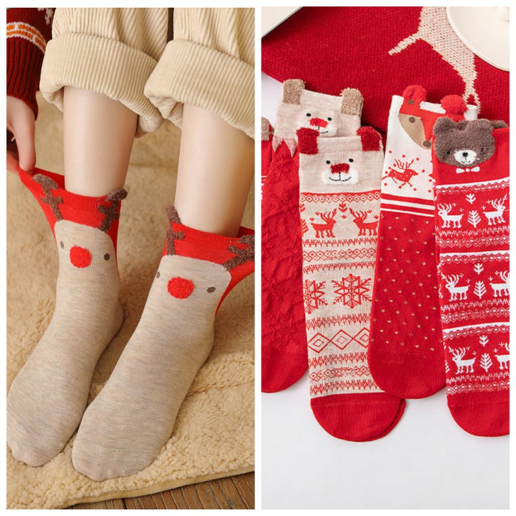 Зимние подростковые рождественские носки, мультяшные носки, рождественский подарок
