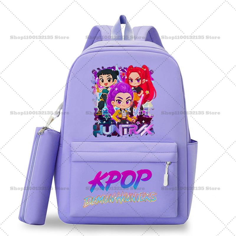 Школьный рюкзак Kpop Охотники на демонов Студенческий Подросток Рюкзак Девочка Повседневный Кавайный Школьная сумка Дорожный рюкзак Mochila Подарок для STEM DIY Набор для сборки 3D