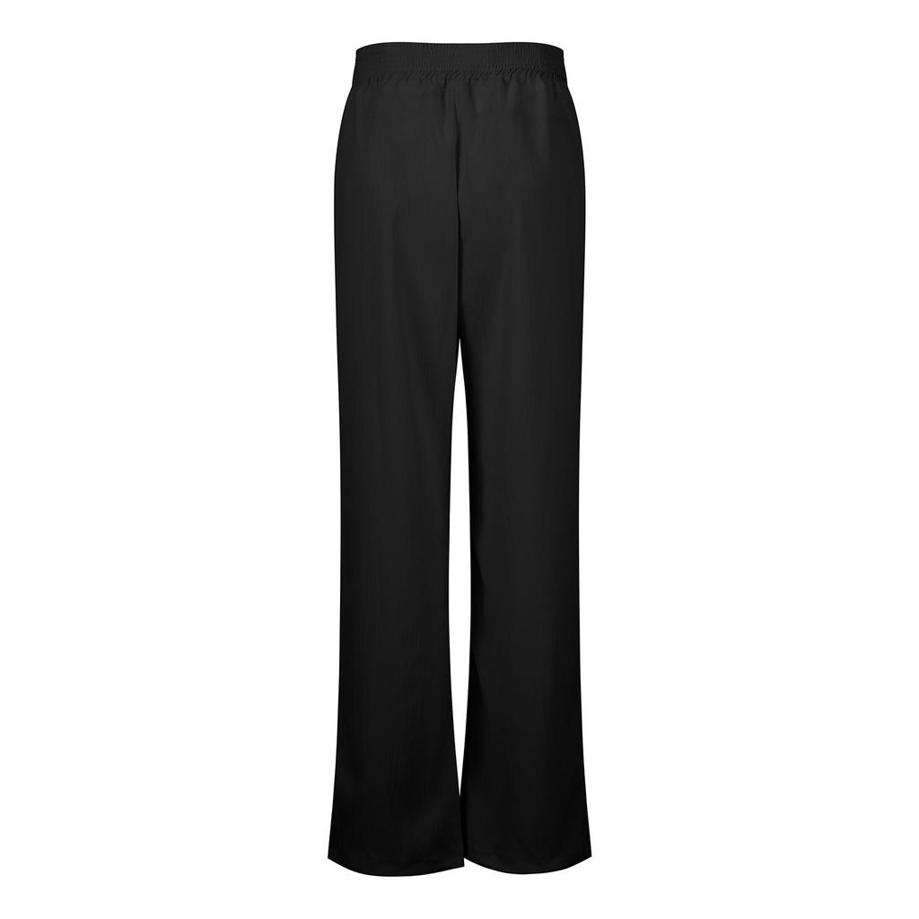 Женские широкие брюки с высокой эластичной талией, деловые рабочие брюки, длинные повседневные брюки