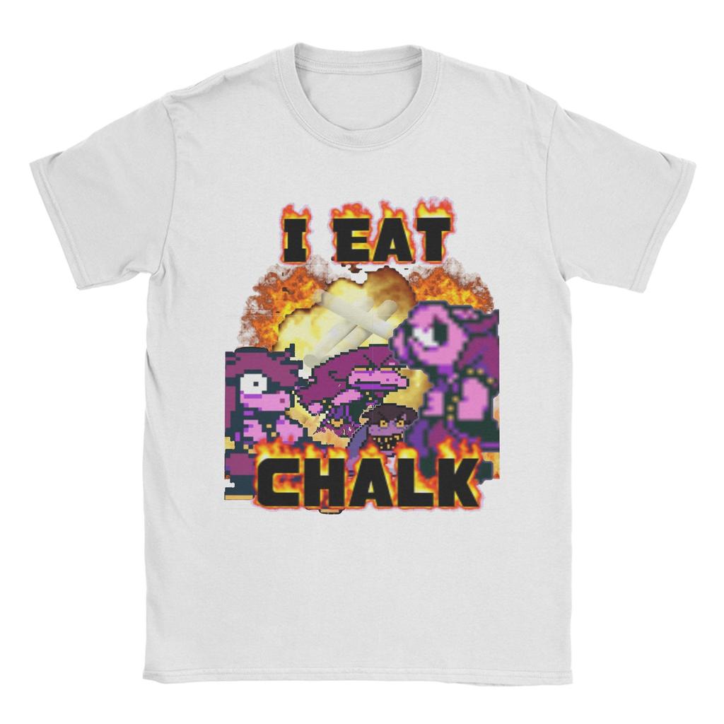 Я ем мел Сьюзи Дельтарун Футболка Лето Эстетичные Футболки 100% Хлопок Повседневная Футболка Для Унисекс С Коротким Рукавом Футболки с Рисунком