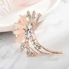 Brooch High-End Sense Niche High-End Women'S Silk Scarf Buckle Alloy Corsage Small Fragrant Wind Pearl Rhinestone High-End