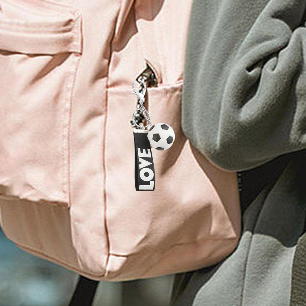 Креативный брелок для ключей в виде футбольного мяча, спортивные брелоки из сплава для мужчин, женщин, мальчиков, девочек, кошелька, рюкзака, сумки, подвески