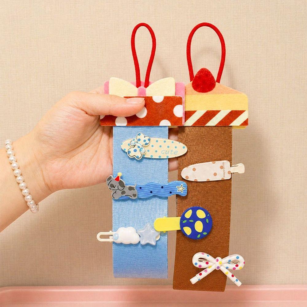 Cartoon Hanging Clip Holder Wall Mounted Hair Bow Holder Gifts Barrette Organizer Girls Room