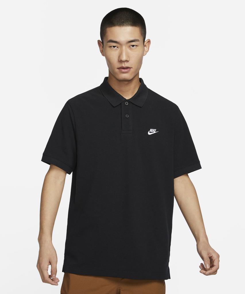 Nike Клубная футболка-поло с коротким рукавом M - Черная:Белый / Fn3895-010