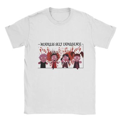Футболки Mindless Self Indulgence Мужские Смешные Хлопковые Футболки Круглый Вырез Короткий Рукав Футболка Подарок на День Рождения Одежда