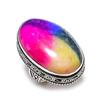 Rainbow Solar Quartz Gemstone Handmade 925 Sterling Silver Gift Ring Size 8 z8Z99