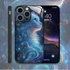 Милый Чехол-Картина с Животным Кошкой для IPhone 16 Pro Max 15 14 13 12 Mini 11 XS XR 7 8 14 Plus Жесткие Чехлы Чехлы из Закаленного Стекла