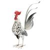Rooster Sculpture Carved Decorative Rooster Statue Durable Iron Rooster Ornament for Birthday