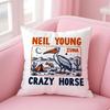 Fashionable Handpainted Minimalist Prints Cushion Cover Linen Pillowcase Cover Soft Decor for Sofa Home Room