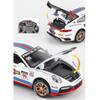 1/32 Porsche 911 GT3 RSR Sports Car Toy Alloy Diecast Scale Model Simulation Racing Pull Back Wheel Suspension Collection Toys for Boys