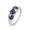 Silver Ring with Natural Sapphire 0.5ct (2090410) 2.31 Gr. 925 Samples