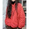 Womens Short Puffer Jacket With Stand Collar Button 90% White Duck Down Fill Lightweight Warm Outerwear