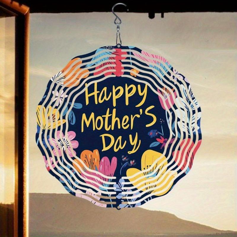 10-дюймовый подвесной ветряной спиннер с крючком на 360 градусов для декора балкона и сада, весенне-летнее уличное украшение