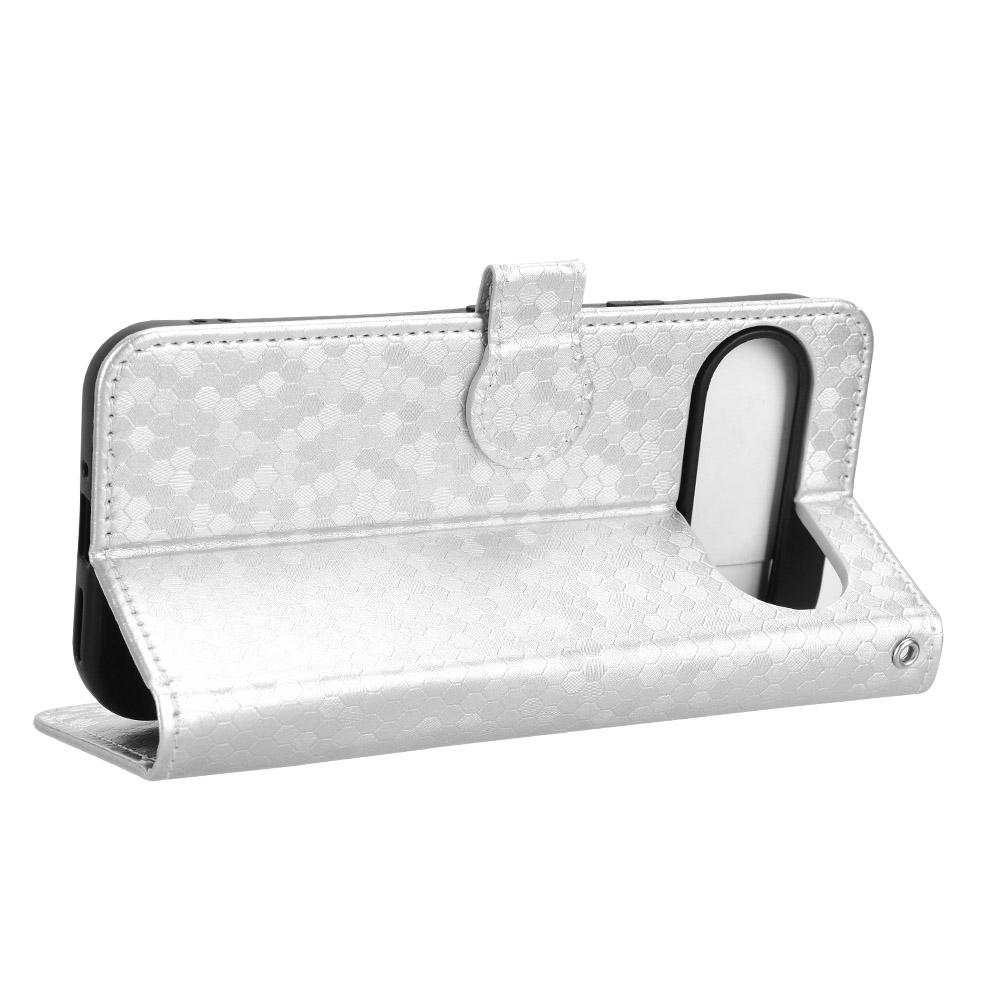 For Google Pixel 10 Pro/Pixel 10 Wallet Case Dot Pattern Imprint PU Leather Phone Cover with Wrist Strap