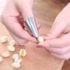 1 шт. Кухонные напальчники из нержавеющей стали - Практичный подарок для мам | 2-в-1: удаление шелухи с чеснока и протирка имбирного порошка