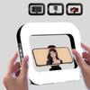 With Clamp LED Video Light Rechargeable Phone Fill Light Selfie Fill Light Live Streaming