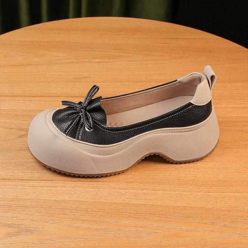 Туфли Мэри Джейн на платформе с бантом, дизайнерские туфли на среднем каблуке, повседневная обувь, осень 2024, новые сандалии, женские туфли для ходьбы