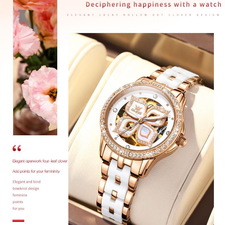 OLEVS New Watch Automatic Mechanical Expression Gift Women's Watch Women's Watch