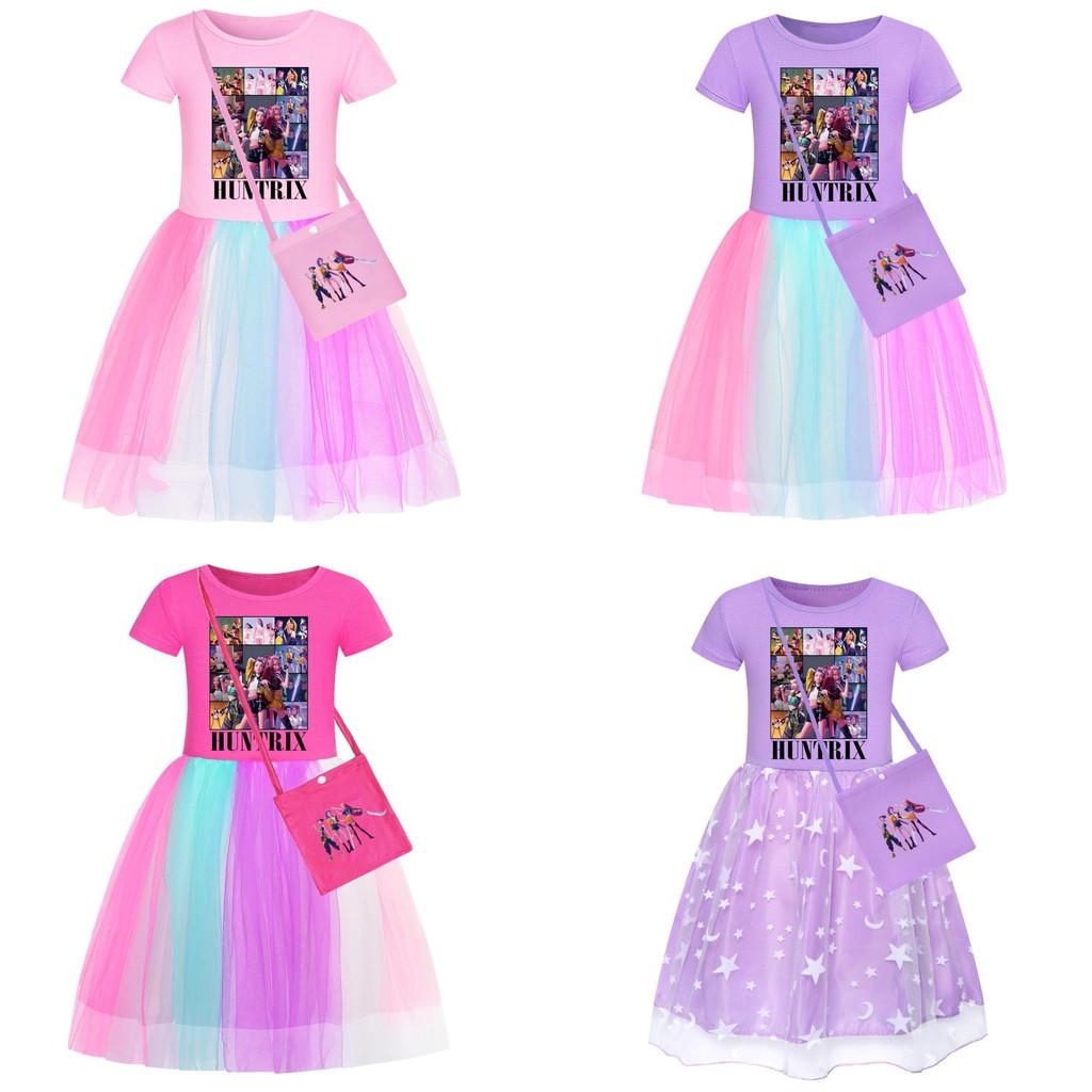 Костюмы Охотников на Демонов Kpop Костюмы Короткий Рукав Звездный Узор Детская Вечеринка Повседневный