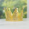 New Birthday Small Crown Cake Baking Decoration Party Bridal Headdress Performance Mini Crown Car Decoration
