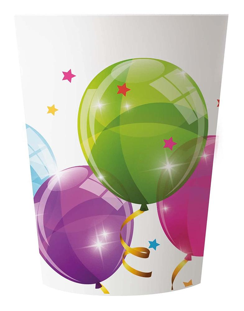 Kubeczki Plastikowe Baloniki Urodziny 230Ml 2Szt
