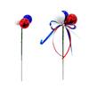 Independence Day Colorful Balls And Branches, Red White Blue Floral Poles, Reusable Plastic Foam Spheres, Vase Cake Decoration, Patriotic Party Decor