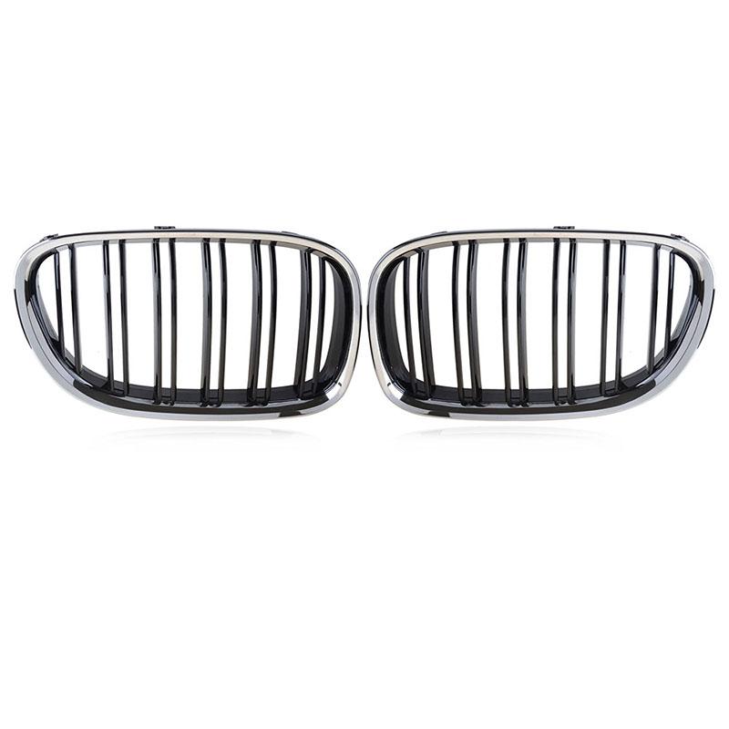 Подходит для BMW 7 серии F01 F02 730D 740D 750D 2009-17, передний бампер автомобиля, впускная решетка, двойная планка, передняя решетка для почек, украшение