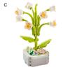 Building Block Bright Color Realistic Looking Smooth Edge Toy Parent-child Interaction Potted Plant Building Blocks DIY Assembly