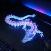 Гибкая фигурка дракона для декора стола 3D-печать, светится в темноте, игрушка-антистресс, шарнирная, нетоксичный пластик, настольное украшение, для детей и взрослых,