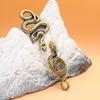Elegant Snake Figurines Ancient Lucky Charm Animal Sculpture Home Office Desk Decor