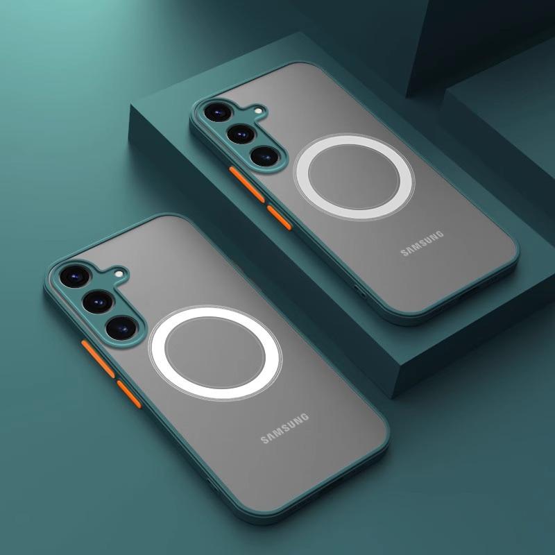 Suitable for Samsung S25 Mobile Phone Case New Ultra-thin Matte S25ultra Skin Contrast Color Silicone S23 Translucent Shell