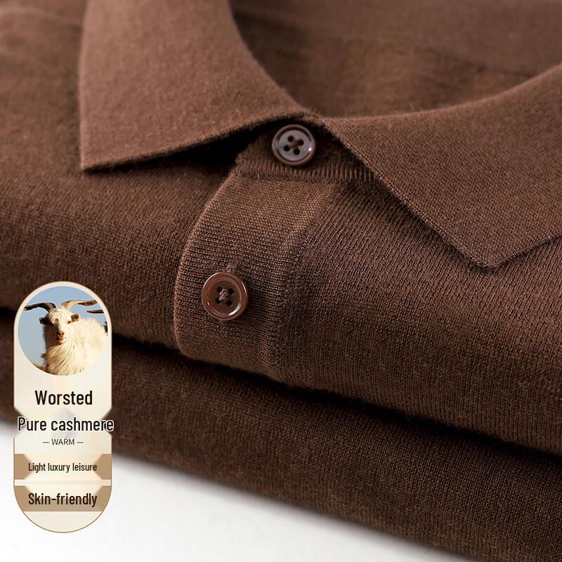 Мужской свитер поло с высоким воротом Antonio из тонкого 100% кашемира