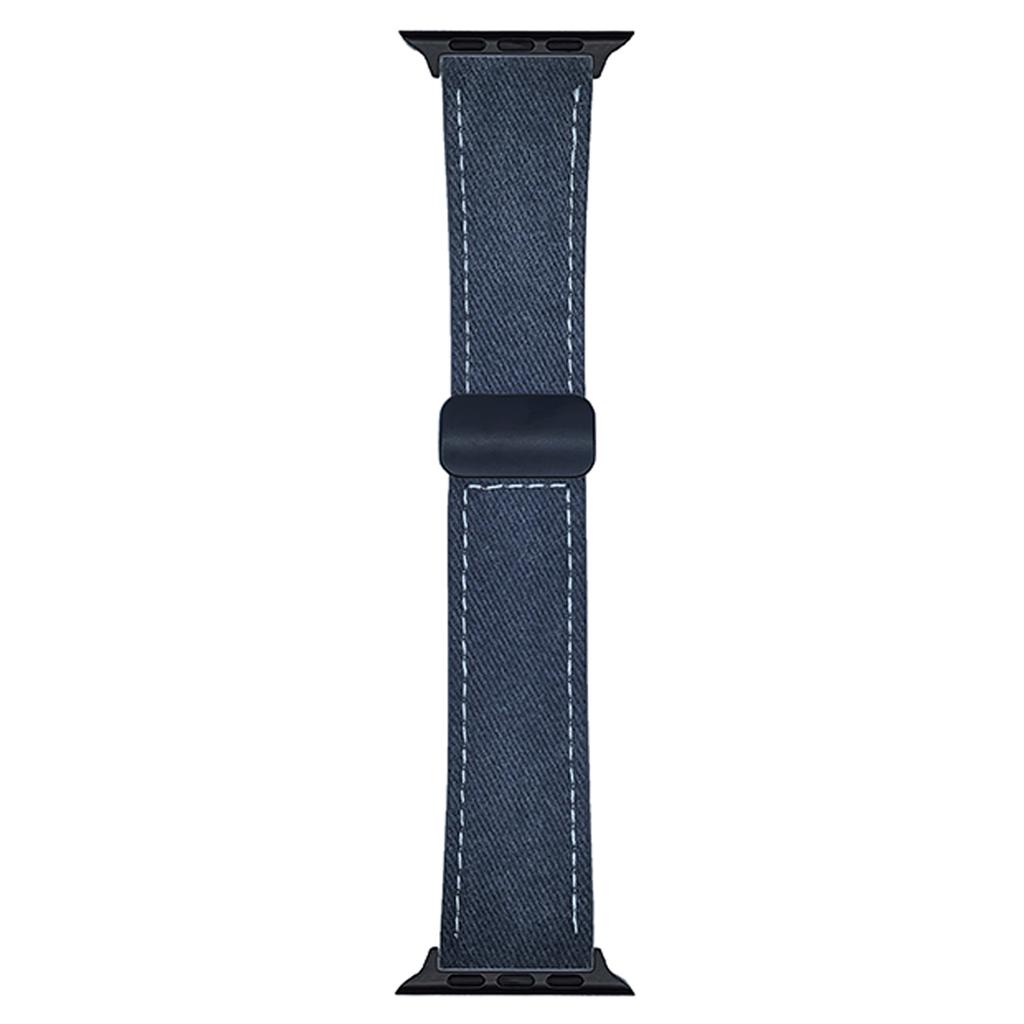 Watch Band For Apple Watch Series 10 Ultra 9 8 7 SE 6 5 4 3 2 1 46mm 49mm 45mm 44mm 42mm Magnetic Buckle Leather Nylon Wrist Strap