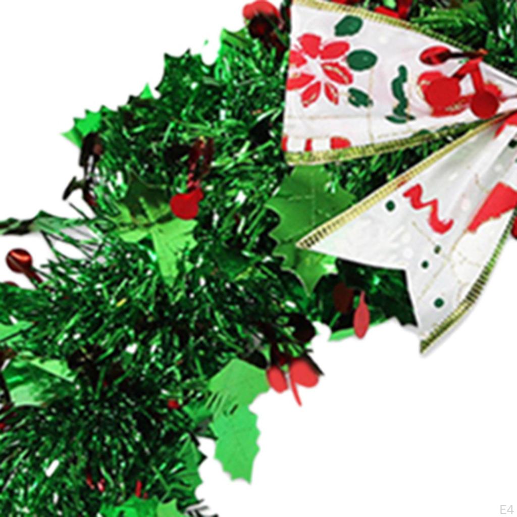 Искусственный рождественский венок, украшение для фото, рождественская гирлянда для входной двери, окна