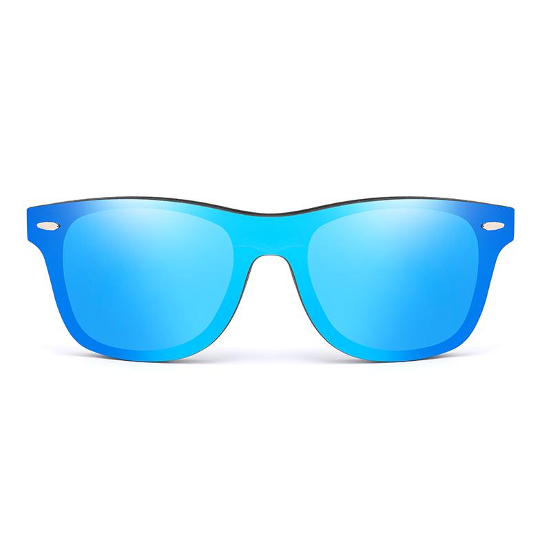 Polarized Mirror Surface Square Bamboo Sun Glasses Men Simple Colorful Brand Sunglasses Pool Party Male Eyeglasses