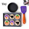 Halloween Cookie Toy Set 3D Printed Toy, Simulated Bakery Food Playset for Kids Interactive Holiday Toys Pretend Play And Seasonal Tabletop Decoration