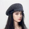 Зимняя японская вязаная шапка с бантом для женщин весна-осень милый универсальный берет шляпы художника