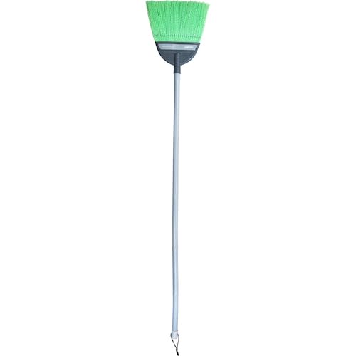 Azuma Synthetic Fiber Broom with Long Handle, Outdoor Use, for Roads, Parking Lots, Drains, and Entranceways, Water-Resistant and Durable, Easy on the