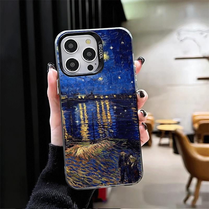 Эстетика масляной живописи Ван Гога Мягкий чехол для телефона для iPhone 15 16 17 Pro Max 17Air 16E 14 Plus 13 12 Mini Ударопрочная задняя крышка