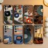 Винтажная пленка-Ретро VHS Видеокассета Наклейка Чехол для телефона Для Samsung S26,S25,S24,S23,S22,S21,S20,Plus,Fe,Lite,Другие Черная крышка