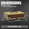 GATOR Rack Case Vintage Amp Style Retro Rack Series 2U Tweed GR-RETRORACK-2TW (В комплект входят крепежные винты/шайбы.) []