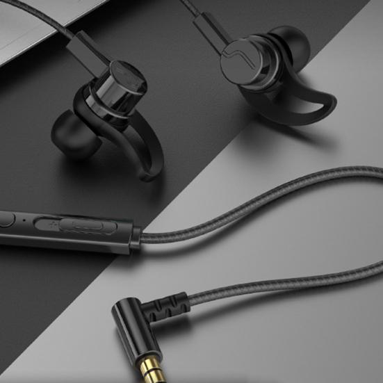 Wired Earphone Stereo Sound Sports Headset with Microphone 3.5mm/Type-C Plug In-ear Headphone for Game Music