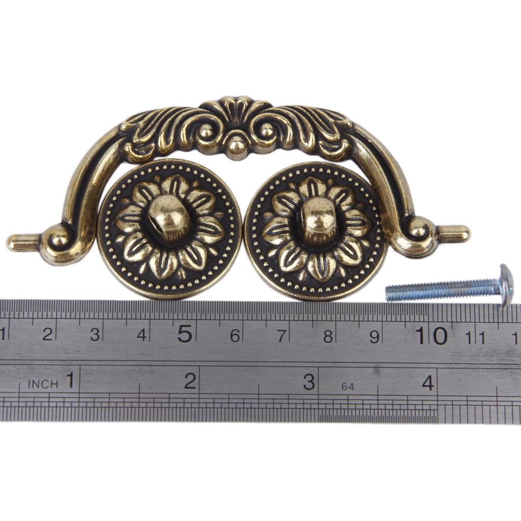 Traditional Bronze Cupboard Cabinet Drawer Door Pull Handles 12.5cm