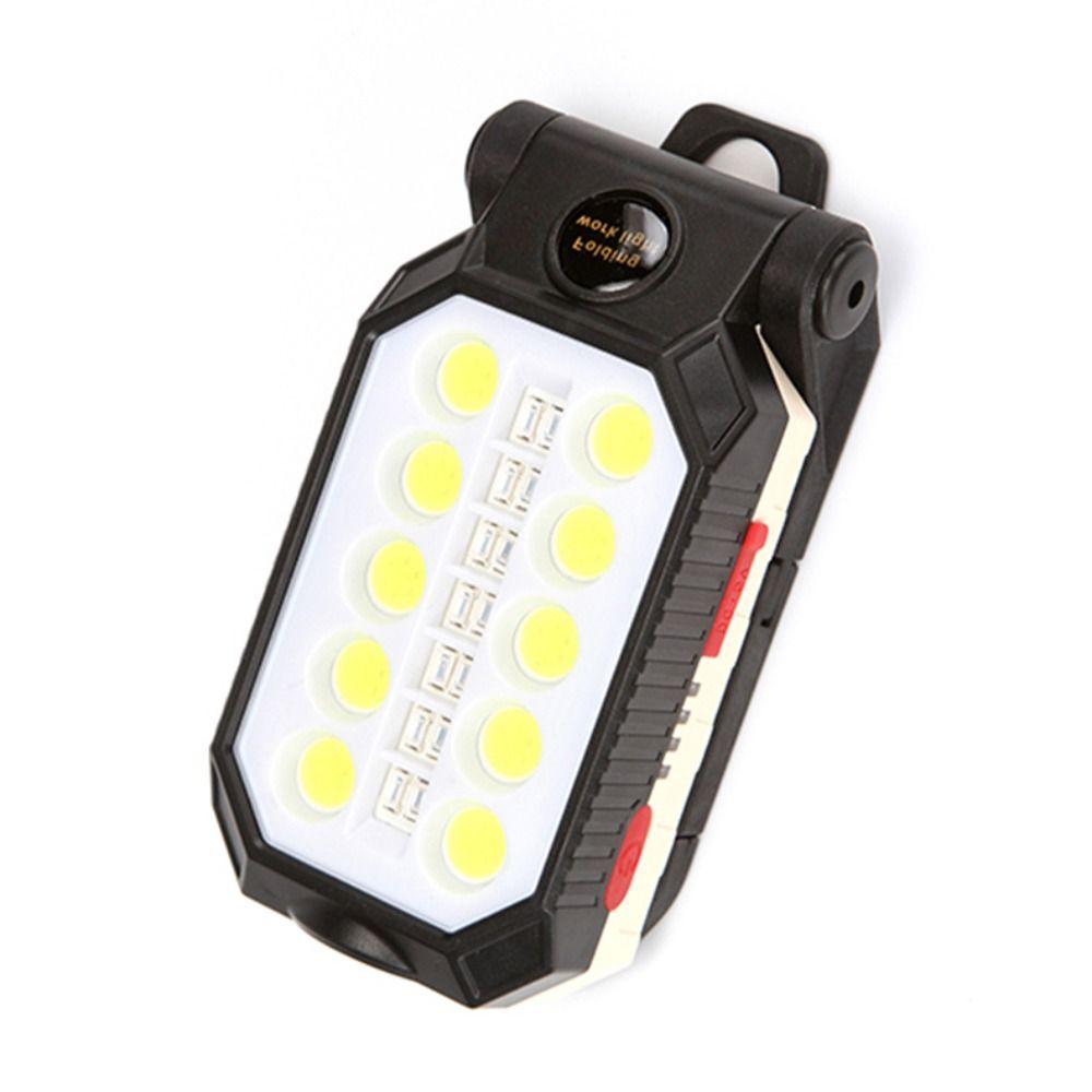 Magnetic Hook Portable LED Worklight Super Bright COB Work Light  Warning Light