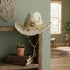 Embroidered Sun Protection Knight Hat Wide Brim Cowgirls Visor Cap  Horseback Riding