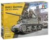 Вторая мировая война США Танк M4A1 Шерман Пластиковая модель kit IT6568 PLATZ/Italeri 1/35 (10 фигурок) (танк)