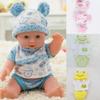Одежда для куклы 30 см пальто сменить костюм Реборн кукла мультяшная хрустальная супермягкая тканевая кукла набор свитер аксессуары для куклы