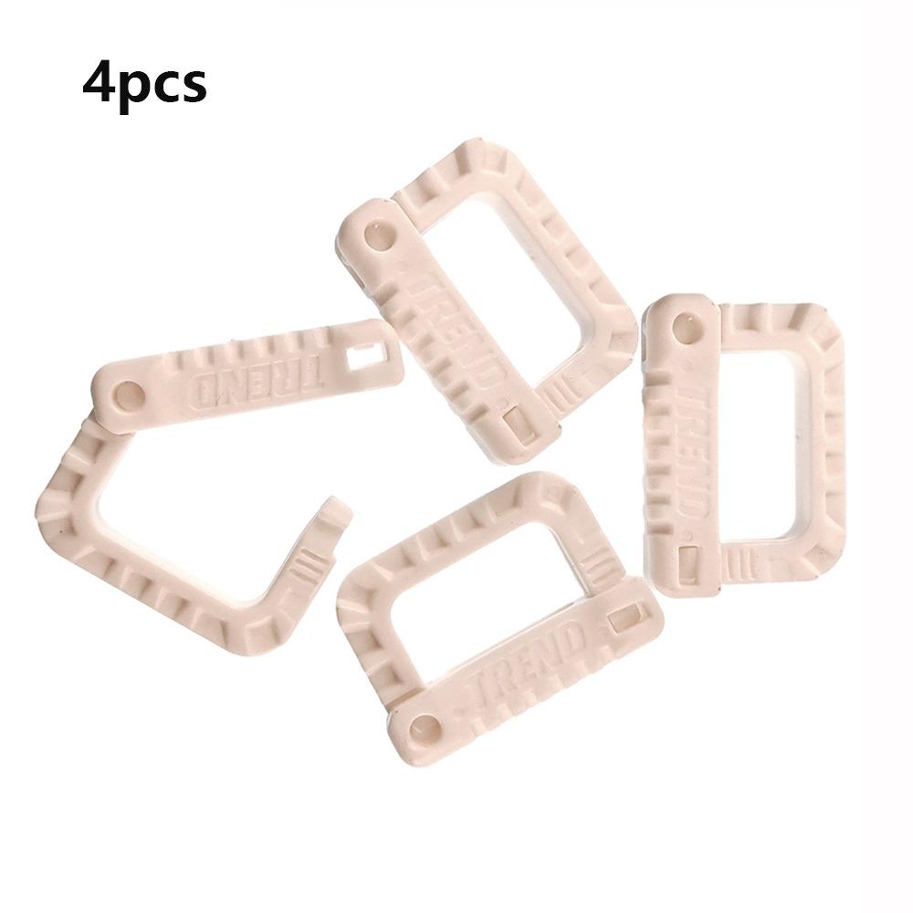 Colored Outdoor Carabiner Clip Plastic D-Ring Hard Hook Snap Camping Hiking Outdoor Tools