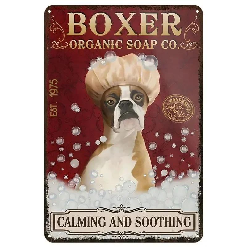 Metal Tin Signs Corgi Labrador Wall Decoration Plaque Vintage Art Poster Iron Painting for Man Cave Home Cafe Garden Club Bar