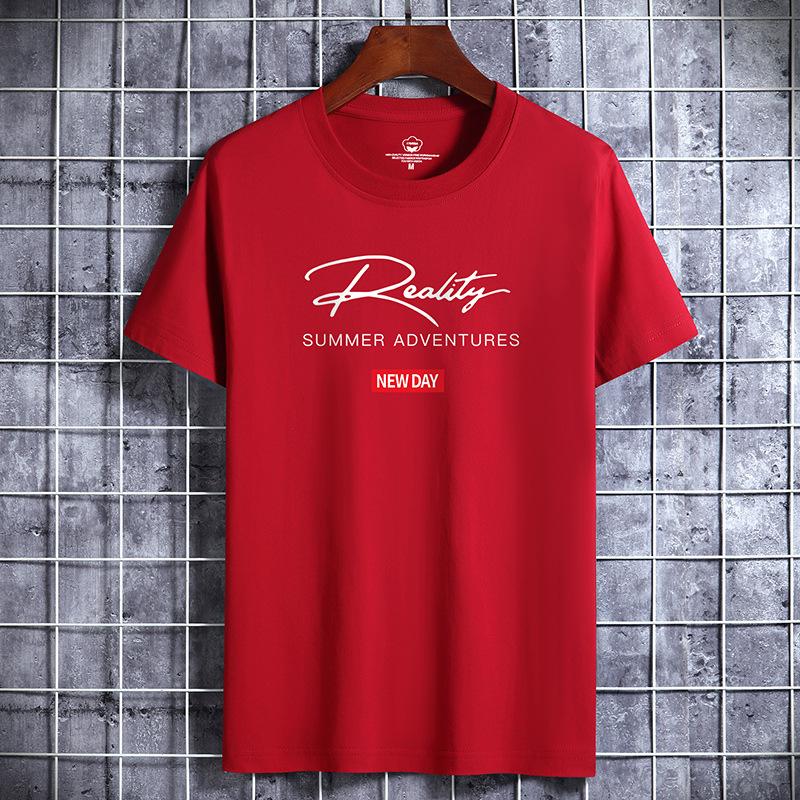 Мужская футболка с коротким рукавом, мужская модная свободная рубашка с коротким рукавом, напечатанная рубашка